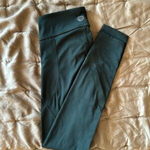 Deep green Tory Burch work out leggings